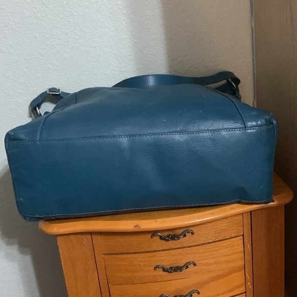 Large leather Garrett Hill made in Italy tote bag - Picture 7 of 10